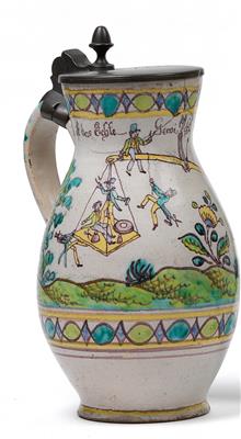 A pear-shaped stein, - Starožitnosti