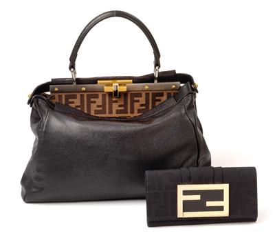 Fendi Peekaboo Handtasche, - Uhren, Judaika, Metallarbeiten, Vintage, Fayencen, Skulpturen, Volkskunst