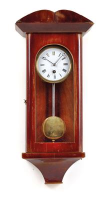 Historismus Miniatur Wandpendeluhr - Uhren, Judaika, Metallarbeiten, Vintage, Fayencen, Skulpturen, Volkskunst