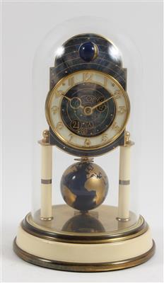 A 1 year clock with day/night index and globe pendulum - "Kaiser" - Starožitnosti