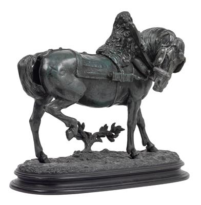 Jean Francois Théodore Gechter (Paris 1795-1844), a horse with head facing the right, - Antiquariato - orologi, sculture, maioliche, arte popolare