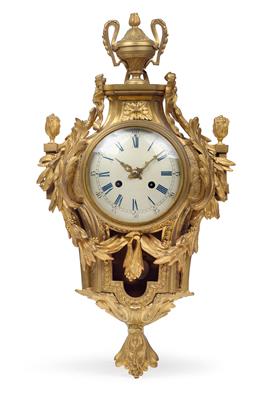 Kleine Neoklassizismus Bronze Carteluhr - Uhren, Judaika, Metallarbeiten, Vintage, Fayencen, Skulpturen, Volkskunst