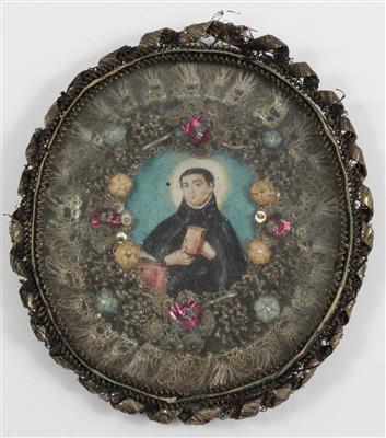 A convent picture, St Ignatius, - Antiques: Clocks, Sculpture, Faience, Folk Art, Vintage