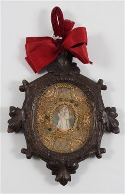 A convent picture, Madonna with the Christ Child, - Antiques: Clocks, Sculpture, Faience, Folk Art, Vintage