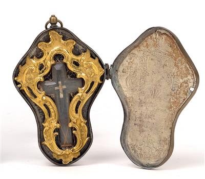 A particle of the cross reliquary, - Antiques: Clocks, Sculpture, Faience, Folk Art, Vintage