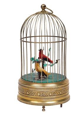 A mechanical singing bird, - Antiques: Clocks, Sculpture, Faience, Folk Art, Vintage