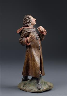 A terracotta figure, - Antiques: Clocks, Sculpture, Faience, Folk Art, Vintage