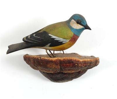 A Viechtau bird, chaffinch, - Antiquariato - orologi, sculture, maioliche, arte popolare