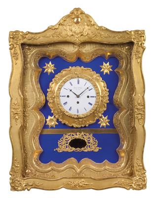 A Biedermeier frame clock from Vienna - Antiques: Clocks, Sculpture, Faience, Folk Art, Vintage