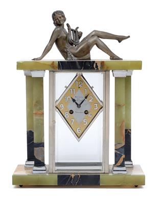 An Art Deco mantelpiece clock, - Orologi, vintage, sculture, maioliche, arte popolare