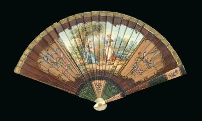 A brisé hand-held fan, nineteenth century - Starožitnosti