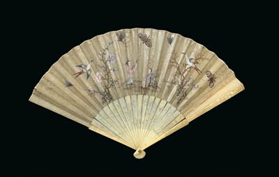 A chinoiserie folding fan, England around 1730 - Starožitnosti