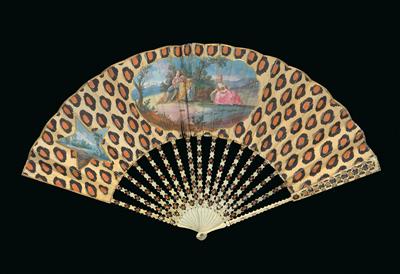 A folding fan, France around 1780 - Clocks, Vintage, Sculpture, Faience, Folk Art, Fan Collection