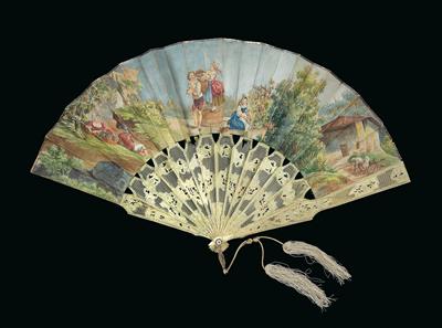 A folding fan, Italy, nineteenth century - Starožitnosti