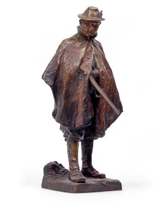 A Hans Müller figure: hunter, - Clocks, Vintage, Sculpture, Faience, Folk Art, Fan Collection