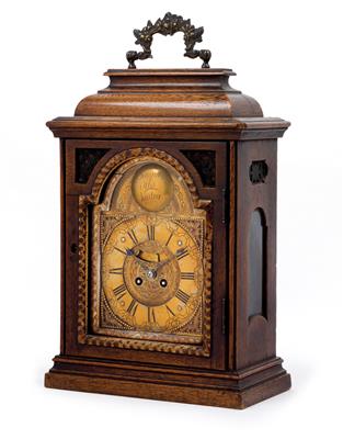 A small Baroque bracket clock - Clocks, Vintage, Sculpture, Faience, Folk Art, Fan Collection