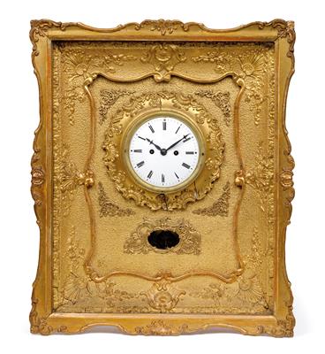 A small Biedermeier frame clock - Orologi, vintage, sculture, maioliche, arte popolare