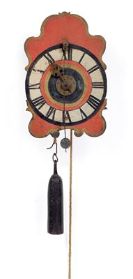 A small single-hand Baroque iron clock - Clocks, Vintage, Sculpture, Faience, Folk Art, Fan Collection