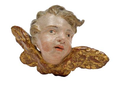 A small Baroque angel’s head, - Starožitnosti