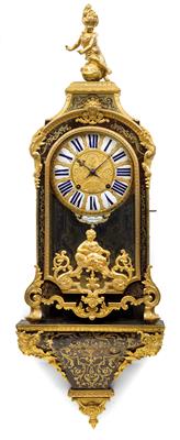 A Louis XV Boulle pendule with console - "Clouzier Paris" - Clocks, Vintage, Sculpture, Faience, Folk Art, Fan Collection