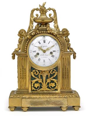 A Louis XVI ormolu mantelpiece clock, "Lepaute de Belle Fontaine à Paris" - Clocks, Vintage, Sculpture, Faience, Folk Art, Fan Collection