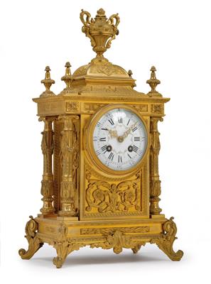 A Neoclassical bronze mantelpiece clock - Starožitnosti