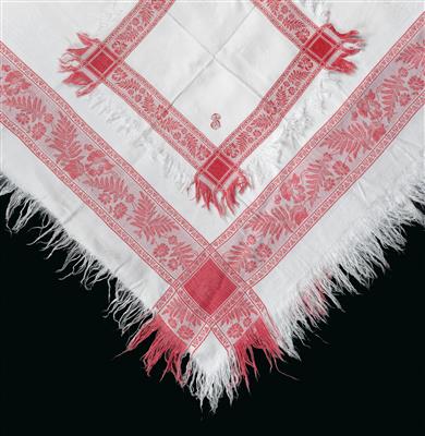 A table cloth with 12 napkins, - Starožitnosti