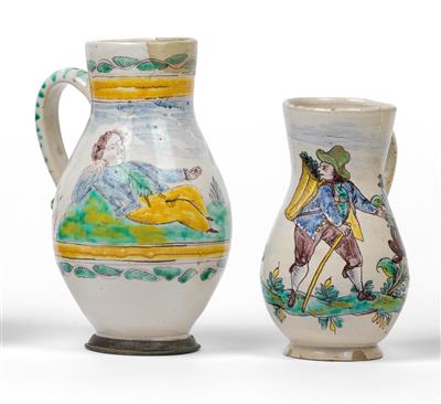 Two Birnkrug, Gmunden around 1800, - Antiquariato - orologi, vintage, arte asiatica, maioliche, arte popolare, sculture