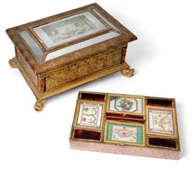 A Biedermeier sewing box, - Starožitnosti