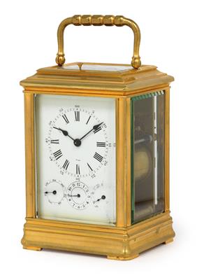 A grand sonnerie travel alarm from France - Antiques: Clocks, Vintage, Asian art, Faience, Folk Art, Sculpture