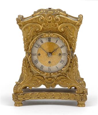 A small Neo-Rococo bronze travel clock - Starožitnosti
