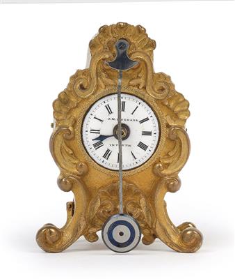 A Neo-Rococo miniature bronze "Zappler" table clock - Antiquariato - orologi, vintage, arte asiatica, maioliche, arte popolare, sculture