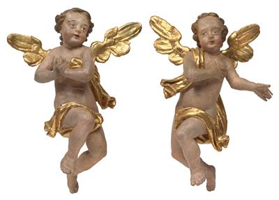 A pair of Biedermeier angels, - Starožitnosti