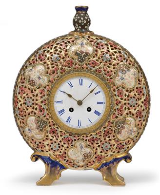 A Historism Period ceramic clock from Hungary - Starožitnosti