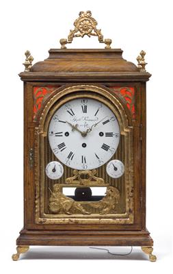 A Baroque bracket clock (Stockuhr) from the "Weinviertel" - Antiques: Clocks, Vintage, Asian art, Faience, Folk Art, Sculpture