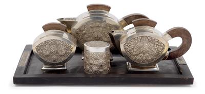 Art Deco silver tea set, Cambodia, c. 1930 - Antiques and art