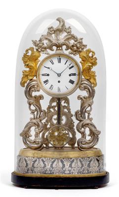 A Biedermeier anniversary clock with rare musical mechanism - Umění a starožitnosti