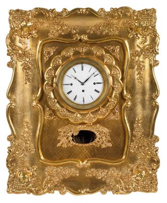 A Biedermeier frame clock - Antiques and art