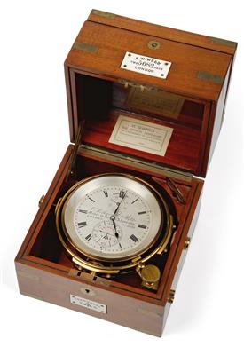 Englisches Marine Chronometer - Uhren, Metallarbeiten, Vintage, Asiatika, Fayencen, Skulpturen, Volkskunst