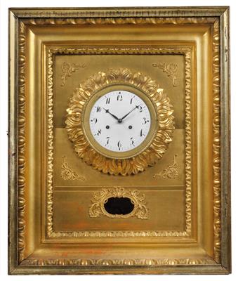 A small Biedermeier frame clock - Umění a starožitnosti