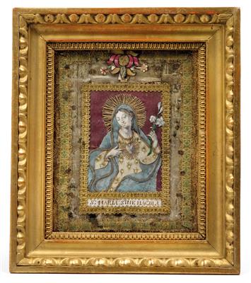 A devotional folk art image, - Antiques and art