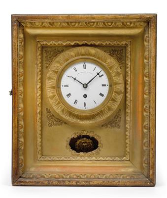 A very small Biedermeier frame clock from Vienna - Arte e antiquariato
