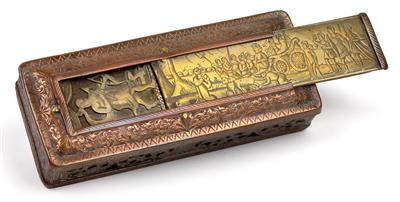 A Baroque smoking tobacco box, - Clocks, Asian Art, Metalwork, Faience, Folk Art, Sculpture