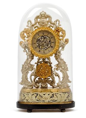 A Biedermeier anniversary clock with musical mechanism - Umění a starožitnosti
