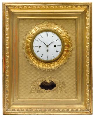 A Biedermeier frame clock - Clocks, Asian Art, Metalwork, Faience, Folk Art, Sculpture
