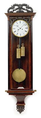 A Biedermeier wall pendulum clock - Orologi, arte asiatica, metalli lavorati, fayence, arte popolare, sculture