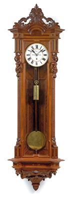 A large 'Old German' wall pendulum clock from Vienna, with 1 month power reserve - Umění a starožitnosti