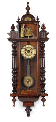 A Historism Period bell striker wall pendulum clock - Clocks, Asian Art, Metalwork, Faience, Folk Art, Sculpture