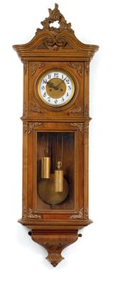 A Historism Period "Pfeifferlbarock" wall pendulum clock - Umění a starožitnosti