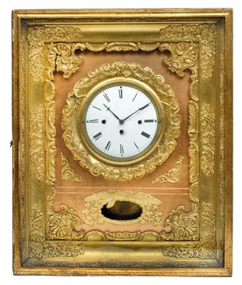 A Biedermeier frame clock - Umění a starožitnosti